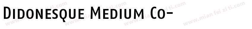 Didonesque Medium Co字体转换